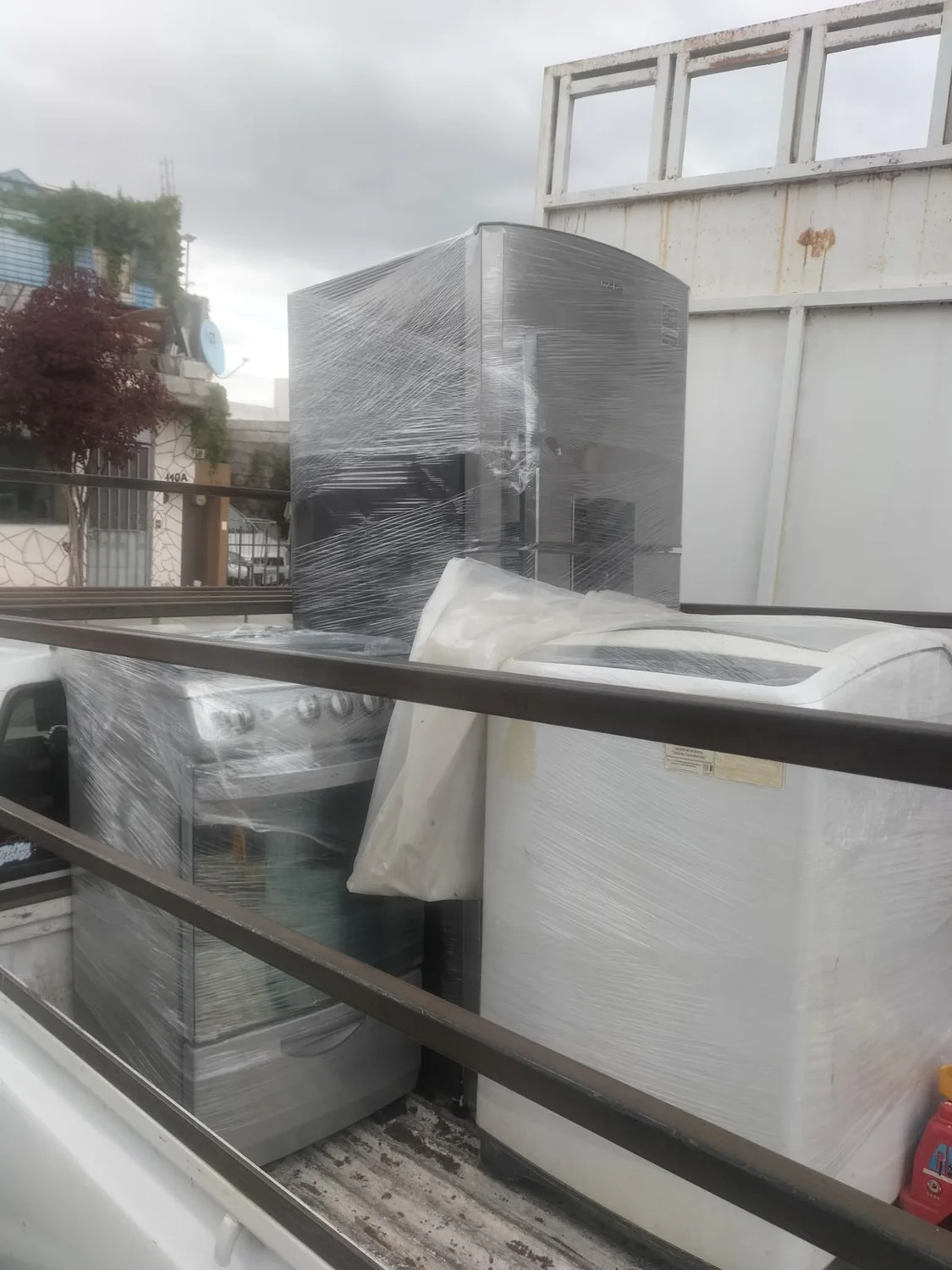 Electrodomésticos protegidos para transporte